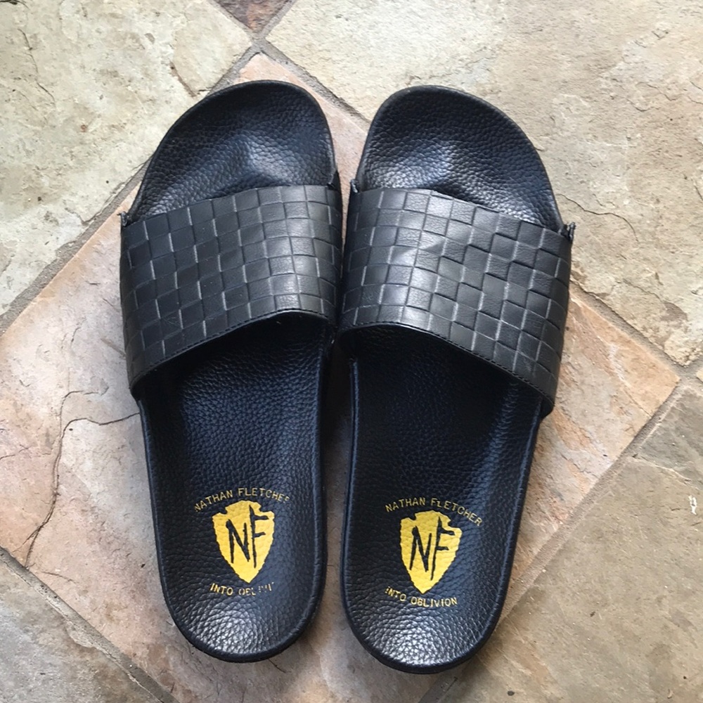 VANS Slide On Nathan Fletcher in Checker & Black